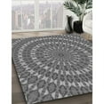 thumbnail image 3 of Ahgly Company Machine Washable Indoor Round Transitional Gunmetal Gray Area Rugs, 8' Round, 3 of 7