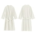 thumbnail image 4 of Gifts for Mom Robes for Women Fluffy House Coat Oversized Kimono Women's Sleepwear Spa Womens Bathrobe White, 4 of 5
