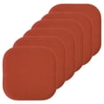 thumbnail image 1 of Cojín para silla Sweet Home Collection, espuma viscoelástica, 6 unidades, color óxido, 1 of 6