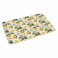 thumbnail image 2 of Yellow Lemon Door Mat&nbsp;Indoor Outdoor Entrance, Non Slip Small Rug for Kitchen Bathroom Entryway Rug, Tropical Green Leaf Pink Floral Fruit Washable Doormat Floor Mat 16x24 Inch, 2 of 8