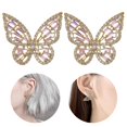 thumbnail image 2 of Boucles d'Oreilles Femmes Mode Strass Papillon Boucles d'Oreilles Percées Boucles d'Oreilles, 2 of 10