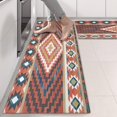 thumbnail image 2 of Kitchen Rugs Sets Of 2,Boho Red Southwestern Ethnic Pattern Anti Fatigue Kitchen Mat Rugs Non Slip Washable,Decorative Kitchen Floor Mats for Kitchen,Sink,Laundry,17"X47", 2 of 5