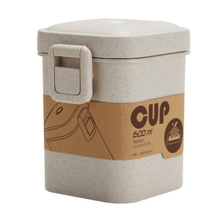 

Etereauty Soup Cup Cups Microwave Coffee Insulated Food Lid Straw Microwaveable Wheat Jar Lunch Box Portable Bottle Travel Tumbler