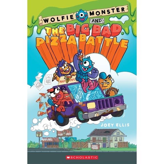 Pre-Owned Wolfie Monster and the Big Bad Pizza Battle: A Graphic Novel (Paperback) 1338186035 9781338186031