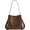 Coffee, variant on Vegan Leather Bucket Tote Purse for Women Trendy Adjustable Strap Crossbody Handbags Shoulder Bag Magnetic Snap