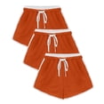 thumbnail image 1 of Timegard Shorts for Women 3pc Elastic Waist Comfy Ruched Loungewear Summer Workout Running Shorts, 1 of 4