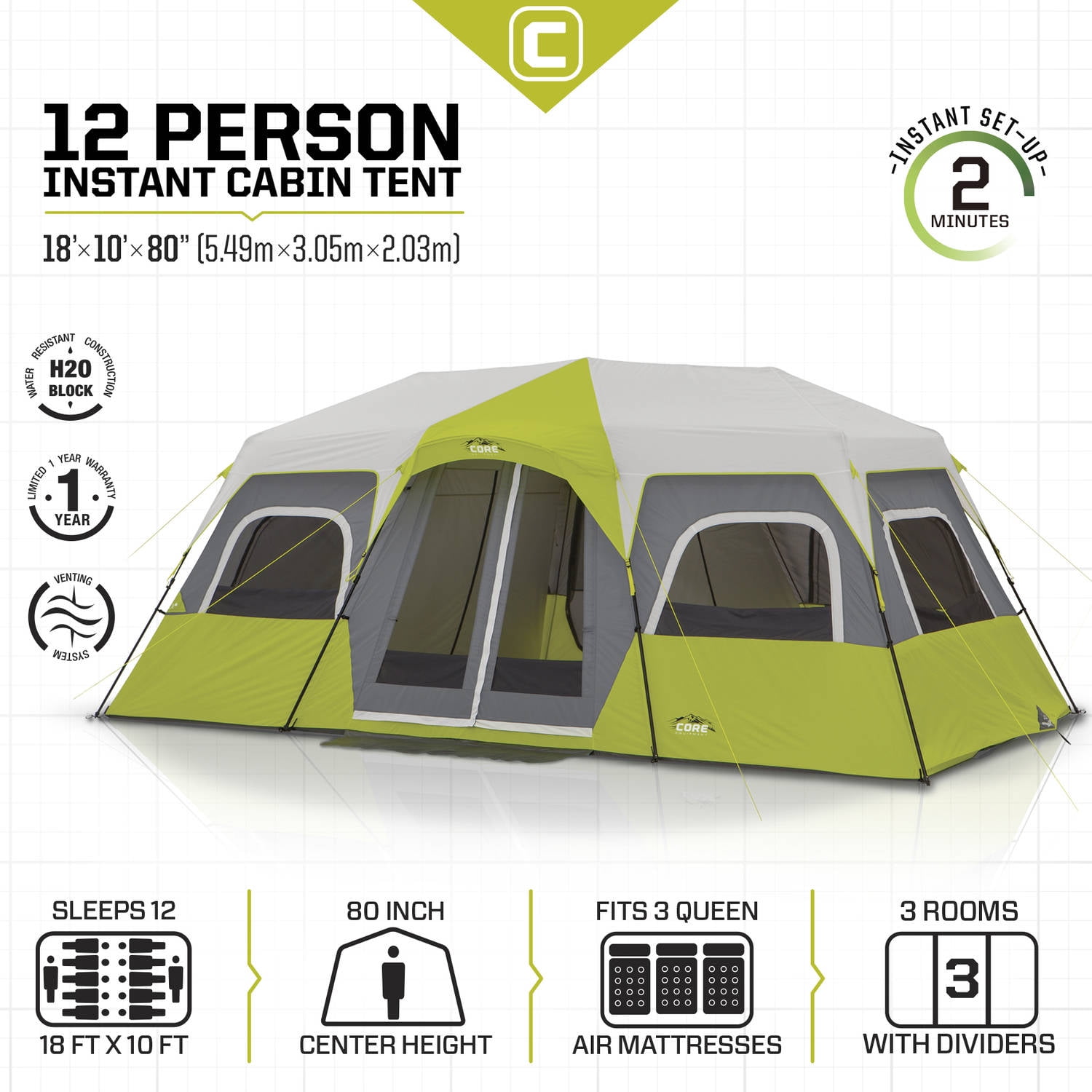6 person tent