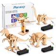 thumbnail image 1 of Rompecabezas de madera 3D Poraxy de Dinosaur Toys, modelo robótico, paquete de 4, 1 of 7