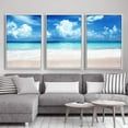 thumbnail image 3 of IDEA4WALL Framed Canvas Wall Art for Living Room, Bedroom Ocean Sea Beach Canvas Prints for Modern Home Decoration Ready to Hang, 3 of 4