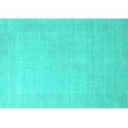 thumbnail image 1 of Ahgly Company Machine Washable Indoor Rectangle Oriental Turquoise Blue Industrial Area Rugs, 2' x 4', 1 of 4