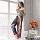 thumbnail image 5 of Fotbe Flower White Horse Pantalones de Pijama para Mujer, Pantalones de Dormir, Pantalones Pj con Cordón y Bolsillos-X-Large, 5 of 6