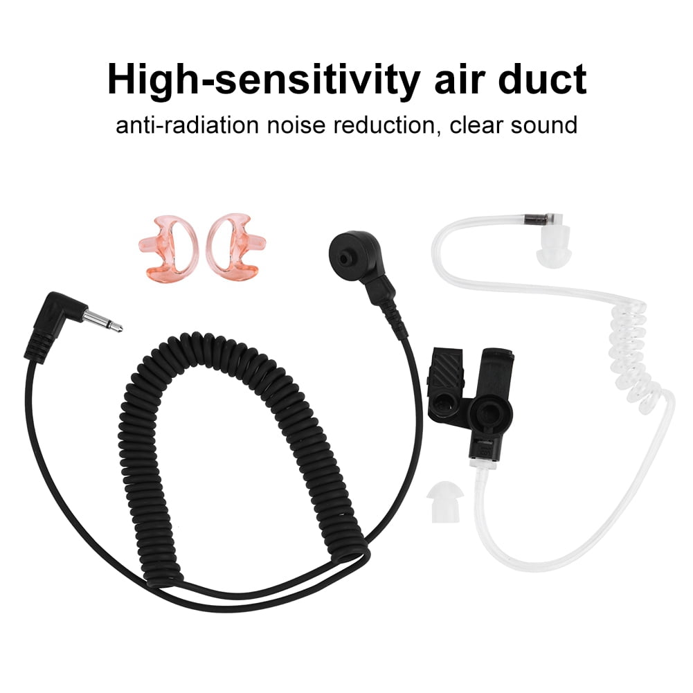 Shoulder Speaker Microphone Listen Only Ear Piece Noise Reduction Foam Ear Tip 