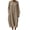 Coffee Dress, variant on HAPIMO Women Maxi Dress With Round Neck Loose For Loungewear And Travel Army Green L