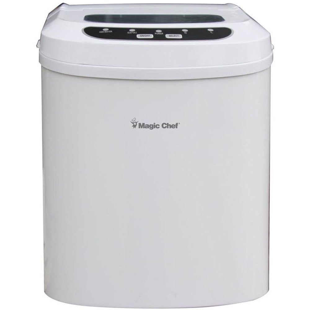 Magic Chef MCIM22W Portable Countertop 27 Pound Ice Cube Maker Machine