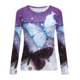 thumbnail image 5 of Blusa suelta informal con cuello redondo y manga larga para mujer Fridja  czfsfas2888, 5 of 5