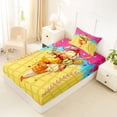 thumbnail image 4 of Castle Fairy Sport Baseball Twin Sheets 3pcs, Ice Cream Sundae Pattern Bedding, Pink Yellow Blue,1 Fitted Sheet, 1 Flat Sheet and 1 Pillowcase, 4 of 6