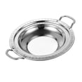 thumbnail image 4 of Sartén honda de acero inoxidable, wok, olla de cocina comercial con doble asa para alimentos. 30 cm, 4 of 9