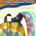 thumbnail image 5 of Red and Yellow Tie Dye Pattern 17" School Backpacks for Teens,Waterproof Oxford Fabric,S-Shape Padded Straps for School,Travel,Hiking,Camping, 5 of 6