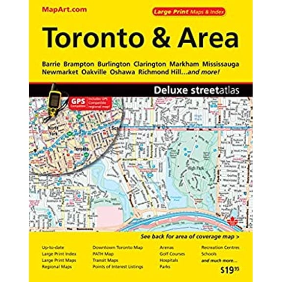 Pre-Owned Toronto & Area: Barrie, Brampton, Burlington, Clarington, Markham, Mississauga, Oakville, Oshawa ... & More (Hardcover) 1551982137 9781551982137
