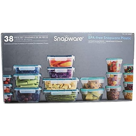 Snapware Food Storage Airtight & Leak Proof Lids BPA Free Plastic