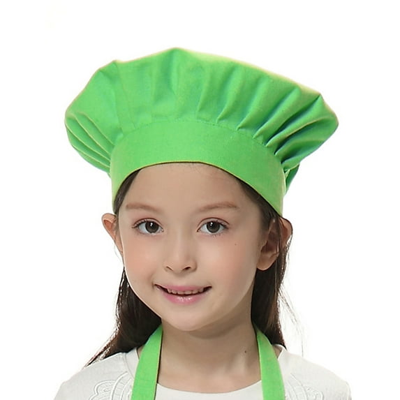 (Price/1PCS)Opromo Child's Chef Hat Kid's Baker Costume Cotton Canvas Mushroom Hat