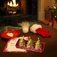 thumbnail image 3 of Lwlmwt Christmas Decorations,Mini Christmas Unscented Tealights, Designs Include Xmas Tree & Santa Shaped Candles.,Christmas Gifts, 3 of 4