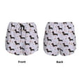 thumbnail image 5 of Vsdgher Dachshund Dog Print Women's Running Double Layer Shorts High Waisted with Pockets Elastic Yoga Workout Athletic Gym Sports, 5 of 8
