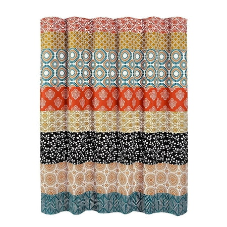 Uanit Boho Shower Curtain Bathroom Decoration Shower Curtain Bathroom Striped Design 72 Decoration X Inch Colorful Curtain Bohemian Shower Bathroom Products