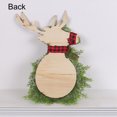 thumbnail image 6 of 20.8"Christmas Elk Wreath for Front Door,Artificial Pine Branches Green Leaves Garland,Handcrafted Wreath Hanging Garland Pendant Decor for Home Wall,Porch Fireplace, 6 of 9