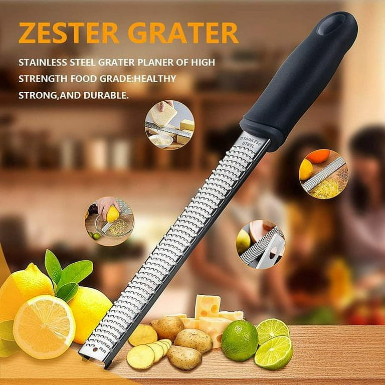 Cheese Grater Citrus Lemon Zester with Food Storage Container
