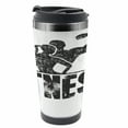 thumbnail image 1 of Fitness Travel Mug, Grunge Strong Man Woman, Steel Thermal Cup, 16 oz, by Ambesonne, 1 of 2