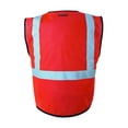 thumbnail image 3 of Kishigo - Single Pocket Zipper Mesh Class 2 Vest - 1519-1520, 3 of 3