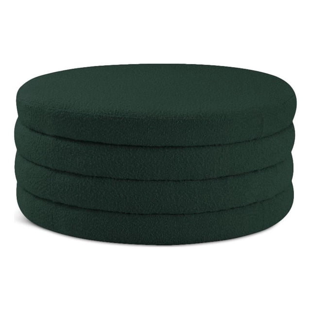 Meridian Furniture Aphia Vert Ottomane/table Basse en Tissu Bouclé