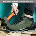 thumbnail image 5 of Steel Toe Cap Trainers for Men Women Safety Work Shoes Lightweight Steel Toe Sneakers Non Slip Work Shoes Breathable Safety Trainers, 5 of 8