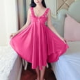 thumbnail image 2 of Maean Loose Sleeveless Nightgown for Women Satin Silky Comfy Sleepwear V Neck Nightdress Sleepshirts, 2 of 6
