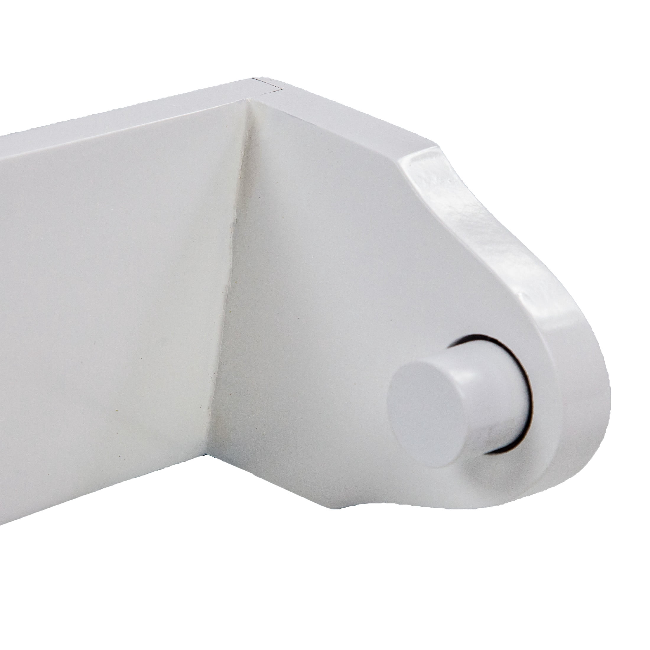 White Wood Dalton Paper Towel Holder, Kitchen and Laundry Room Wall Mount