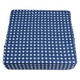 thumbnail image 4 of Cojín elevador ajustable y extraíble para silla de comedor de bebé, almohadilla para asiento de trona para niños (estrellas azules), 4 of 9