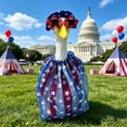 thumbnail image 6 of Ouuluon 4th of July Porch Goose Outfits Cute Sunflower Style Outfit Set, 23 inch Spring Summer Themed Costume for Independence Day Porch Garden, 6 of 8