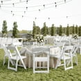 thumbnail image 3 of Flash Furniture Commercial Grade White Solid Wood Folding Dining Chair, 3 of 11