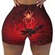thumbnail image 2 of Fotbe Black Spider Web With Spiders Shorts Sin Costuras – Shorts Deportivos de Cintura Alta para Mujer, Elásticos para Gimnasio, Yoga, Running o Ciclismo-Medium, 2 of 8