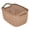 Coffee, variant on TAROFISH 1-Piece Laundry Basket Set Ergonomic Handle - Rectangular Laundry Bucket Ideal for Home Use and Laundry Storage,Brown,21X14X11CM