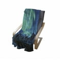 thumbnail image 4 of Norway Soft Flannel Fleece Throw Blanket, Gloomy Green and Blue Scene Borealis Atmosphere, Cozy Plush for Indoor and Outdoor Use, 50" x 70", Sea Blue Dark Seafoam, by Ambesonne, 4 of 6