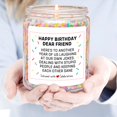 thumbnail image 3 of Vela Homsolver Birthday Vainilla Cream Happy Birthday, 3 x 4 cm, 3 of 9