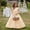 Light Yellow, variant on Dpytoraw Girls Party Dress With Bow And Skirt For Girl Pageant Gown Elegant Tutu Dress For Kids Performance Girls Tulle Dresses Size 5-6 Years