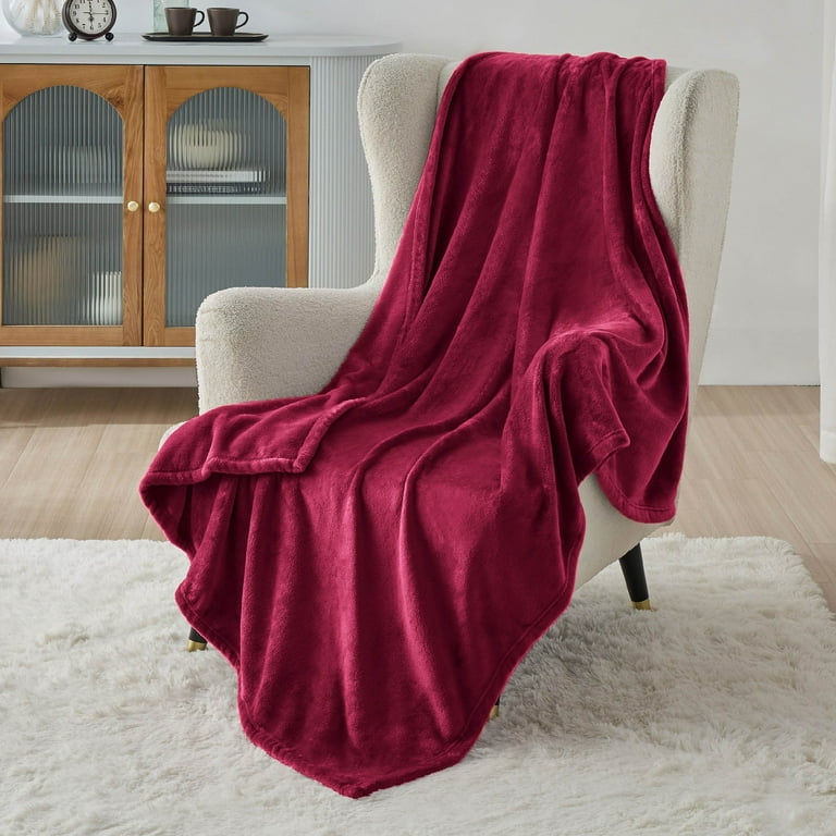 Red fleece throw blanket hotsell