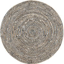 Jaipur Art And Craft Natural 60x60 cm Round Jute Rug For Living Room