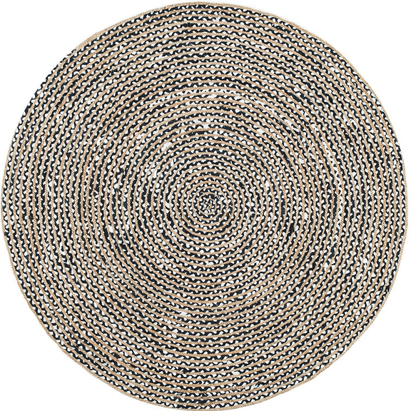 Jaipur Art And Craft Natural 60x60 cm Round Jute Rug For Living Room