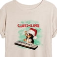 thumbnail image 3 of Gremlins - Holiday Gizmo Plays Keyboard - Juniors Ideal Flowy Muscle T-Shirt, 3 of 5