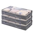 thumbnail image 1 of VOLKMI 3pcs Underbed Garment Storage Bags 75l Large Capacity Zipper Containers Organizer With Reinforced Handles, 1 of 8