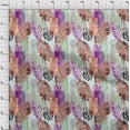 thumbnail image 4 of oneOone Tissu Georgette Viscose Pêche Feuilles Matériel de Robe Tissu Imprimé Tissu au Mètre 42 Pouces de Large-R5, 4 of 5